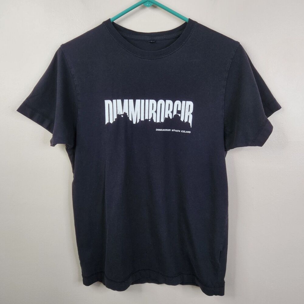 Continental Dimmu Borgir Myvatin Iceland Short Sleeve Front Side Band Tee Small